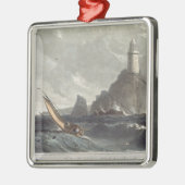 Der longships Leuchtturm der Länder beenden, Silbernes Ornament (Links)