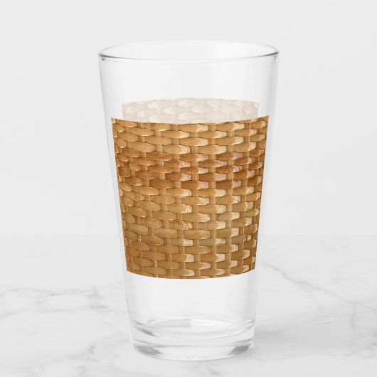 Der Look der Lacquer Wicker Basketweave Textur Glas (Vorderseite)