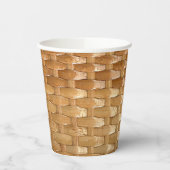 Der Look der Lacquer Wicker Basketweave Textur  Pappbecher (Links)