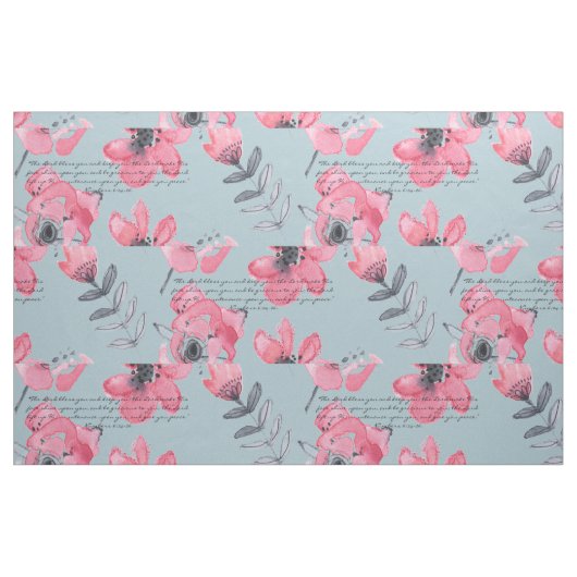 Der Lord Bless You und behalten Sie Rosen-Muster Stoff (Fat Quarter (45,7 x 55,9 cm))