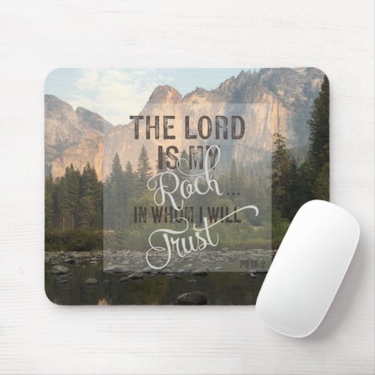 Der Lord ist mein Felsen - Ps-18:2 Mousepad (Mit Mouse)