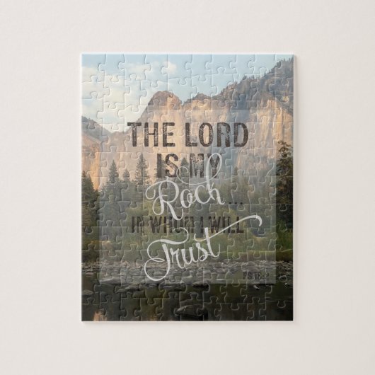 Der Lord ist mein Felsen - Ps-18:2 Puzzle (Vertikal)