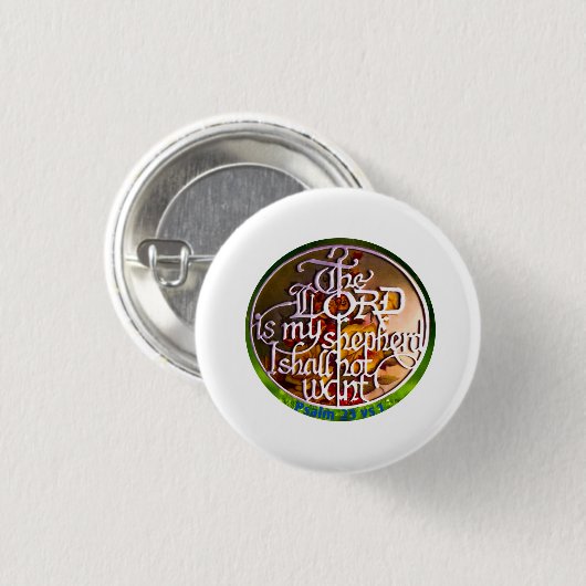 Der LORD ist mein Hirte ...Button Button (Vorne & Hinten)