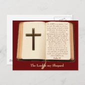 Der LORD ist mein Hirte Postkarte (Vorne/Hinten)