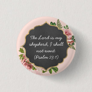 Der LORD ist mein Hirte Psalm 23:1 - Button