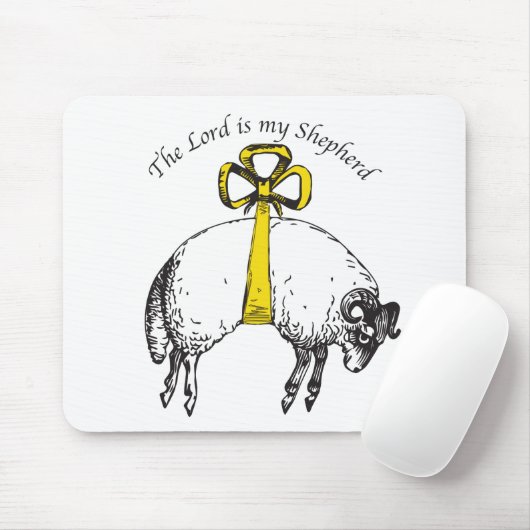 Der LORD ist mein Hirte Psalm 23 Mousepad (Mit Mouse)