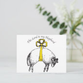 Der LORD ist mein Hirte Psalm 23 Postkarte (Stehend Vorderseite)