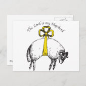 Der LORD ist mein Hirte Psalm 23 Postkarte (Vorne/Hinten)