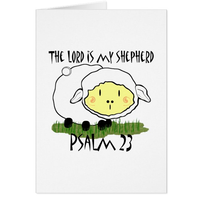 Der LORD ist mein Hirte Psalm 23 Säugling T - Shir (Vorne)