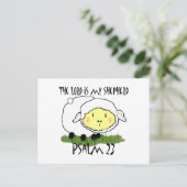 Der LORD ist mein Hirte Psalm 23 Säugling T - Shir Postkarte (Stehend Vorderseite)