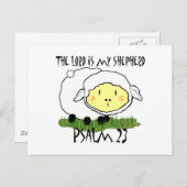 Der LORD ist mein Hirte Psalm 23 Säugling T - Shir Postkarte (Vorne/Hinten)
