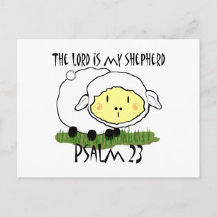 Der LORD ist mein Hirte Psalm 23 Säugling T - Shir Postkarte