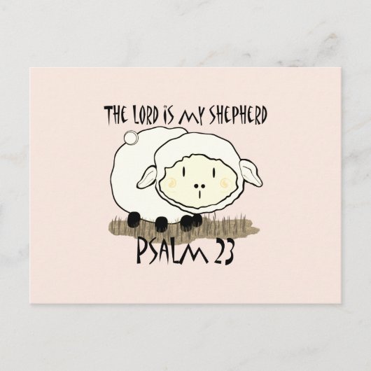 Der LORD ist mein Hirte Psalm 23 Säugling T - Shir Postkarte (Vorderseite)