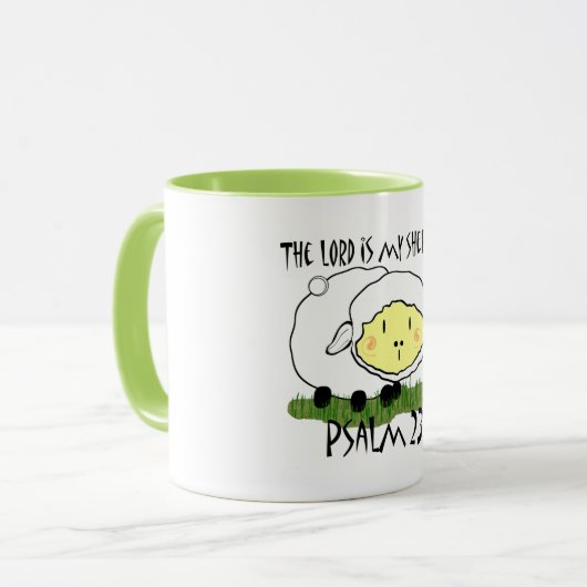 Der LORD ist mein Hirte Psalm 23 Säugling T - Shir Tasse (Vorderseite Links)