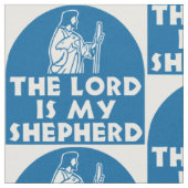 Der Lord ist mein Schäfer-Blau Stoff (Nahaufnahme)