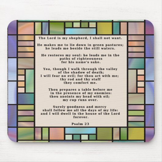 Der Lord ist mein Schäfer Mousepad (Vorne)