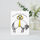 Der LORD ist mein Schäfer Psalm 23 Postkarte (Stehend Vorderseite)