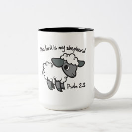 Der Lord ist mein Schäfer Zweifarbige Tasse
