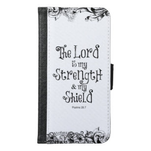 Der Lord ist mein Stärken-Bibel-Vers Geldbeutel Hülle Für Das Samsung Galaxy S6