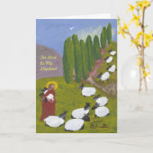 Der Lord ist meine Schäfer-Karte Karte (Gelbe Blume)