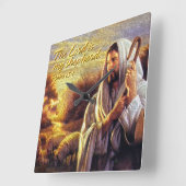 Der Lord ist meine Schäfer Psalm-23:1 Wanduhr (Winkel)