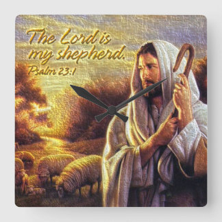 Der Lord ist meine Schäfer Psalm-23:1 Wanduhr
