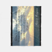 Der Lord ist meine Stärken-Psalm-christliche Bibel Fleecedecke (Vorderseite)