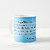 Der Lord ist rechtschaffenes ~ Psalm-145:17 - 20 Kaffeetasse (Vorderseite Links)