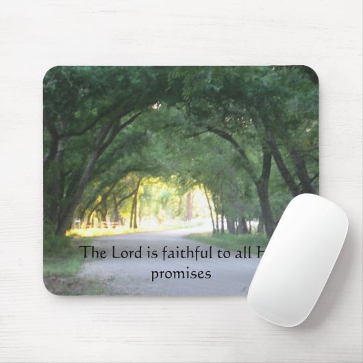 Der Lord ist zu allen seinen Versprechen Mousepad (Mit Mouse)
