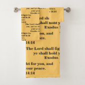 Der Lord Shall Fight For You Badhandtuch Set (Insitu)