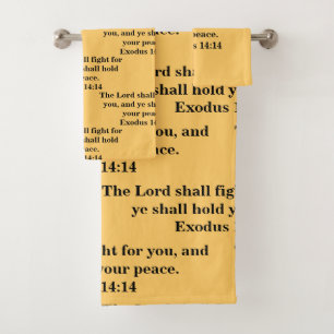 Der Lord Shall Fight For You Badhandtuch Set