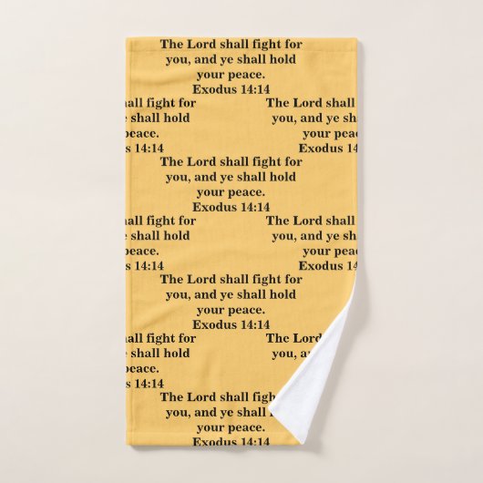 Der Lord Shall Fight For You Badhandtuch Set (Handtuch)