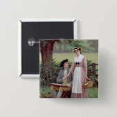 Der Lord von Burleigh, Tennyson, 1919 (Öl auf Button (Vorne & Hinten)