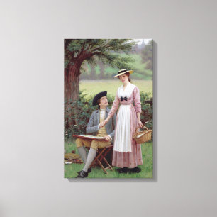 Der Lord von Burleigh und seine liebreizende Dame Leinwanddruck