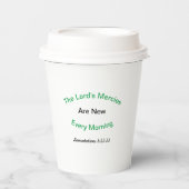 Der "Lord's Mercies Paper Cup" Pappbecher (Vorderseite)