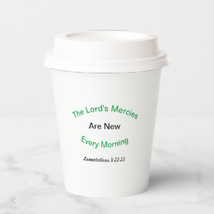 Der "Lord's Mercies Paper Cup" Pappbecher