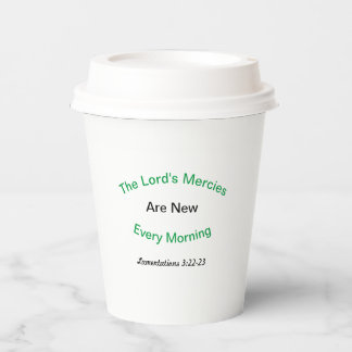 Der "Lord's Mercies Paper Cup" Pappbecher