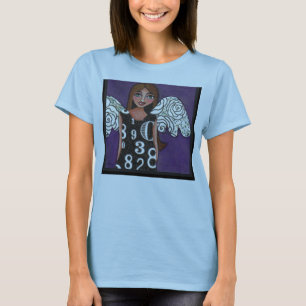 DER LOTTERIE-ENGEL - glücklicher Zahl-T - Shirt