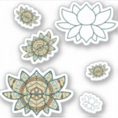 Der Lotus Contour-Sticker Aufkleber (Vorderseite)