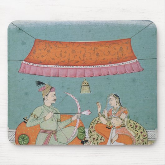 Der Lotus-Pfeil, Bilaspur, c.1750 Mousepad (Vorne)
