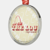 Der Lou St. Louis stellen dar Ornament Aus Metall (Links)