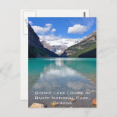 Der Louise-See im Nationalpark Banff Postkarte (Vorne/Hinten)