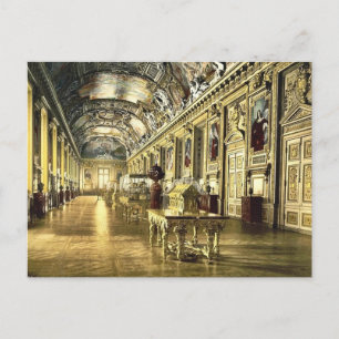 Der Louvre, eine Galerie im Louvre, Paris, Frankre Postkarte