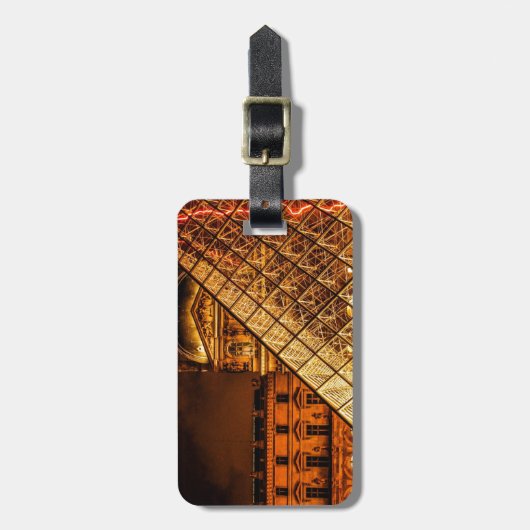 Der Louvre Gepäckanhänger (Vorderseite vertikal)