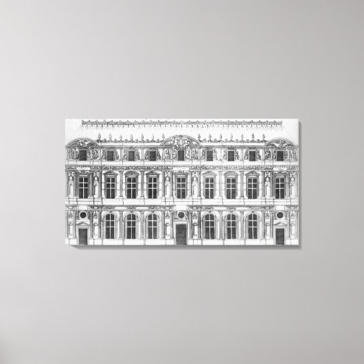 Der Louvre Leinwanddruck (Vorderseite)