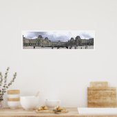 Der Louvre Panoramablick Poster (Küche)