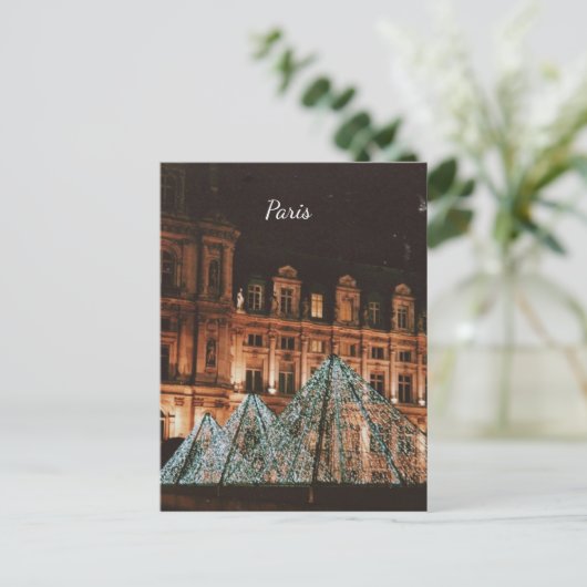 Der Louvre, Paris, Frankreich Postkarte (Stehend Vorderseite)
