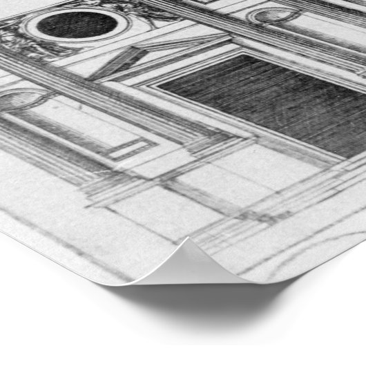 Der Louvre Poster (Ecke)