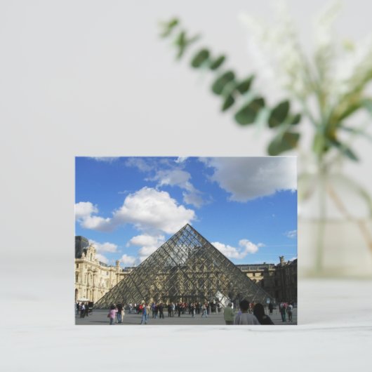Der Louvre Postkarte (Stehend Vorderseite)