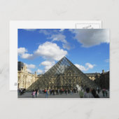Der Louvre Postkarte (Vorne/Hinten)